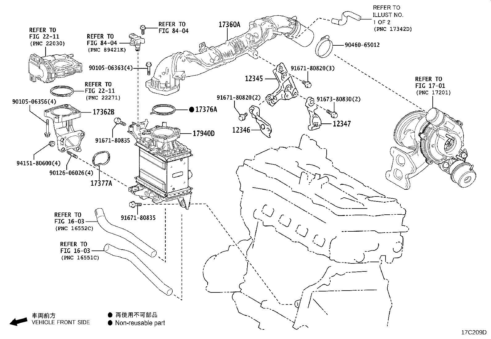 Toyota 17700-25210 CLEANER ASSY, AIR