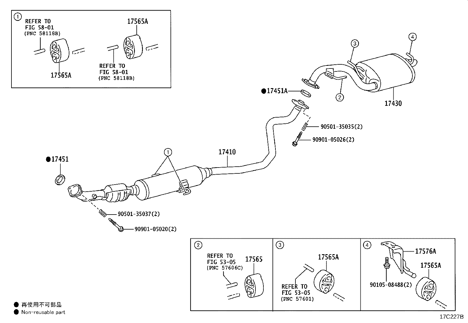 17430-24510 PIPE ASSY, EXHAUST, TAIL product image