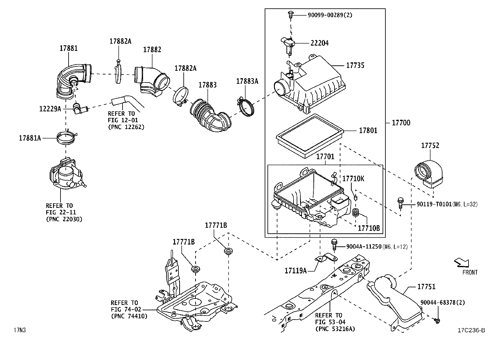 17735-BZ080 CAP, AIR CLEANER product image
