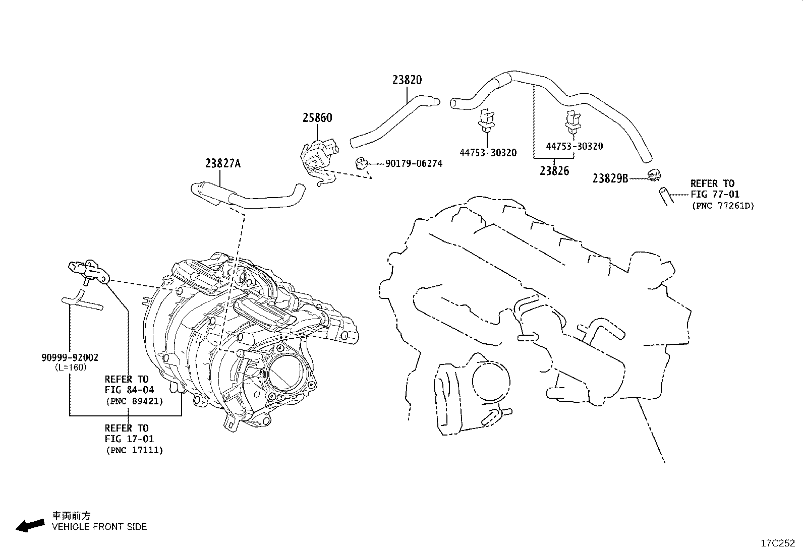 96138-41801 CLIP(FOR FUEL VAPOR FEED HOSE, NO.2) product image