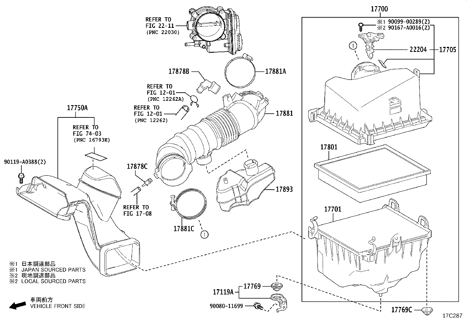 17700-F0130 CLEANER ASSY, AIR product image