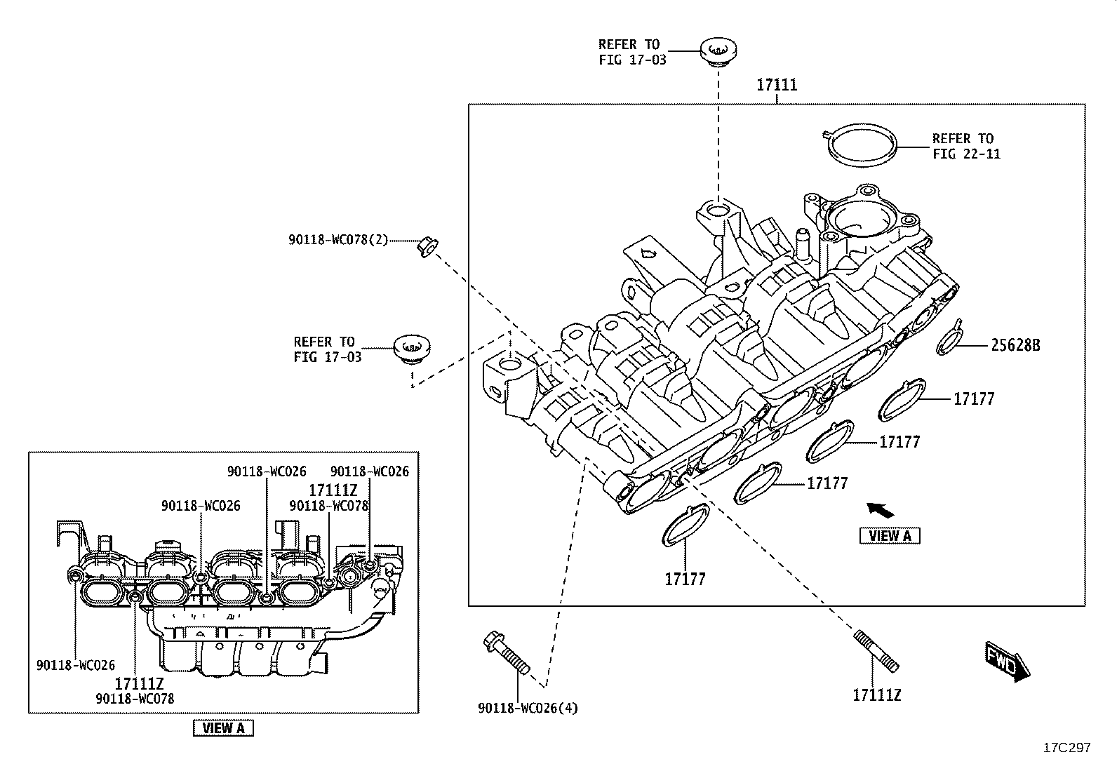 17101-F3050 MANIFOLD, INTAKE product image