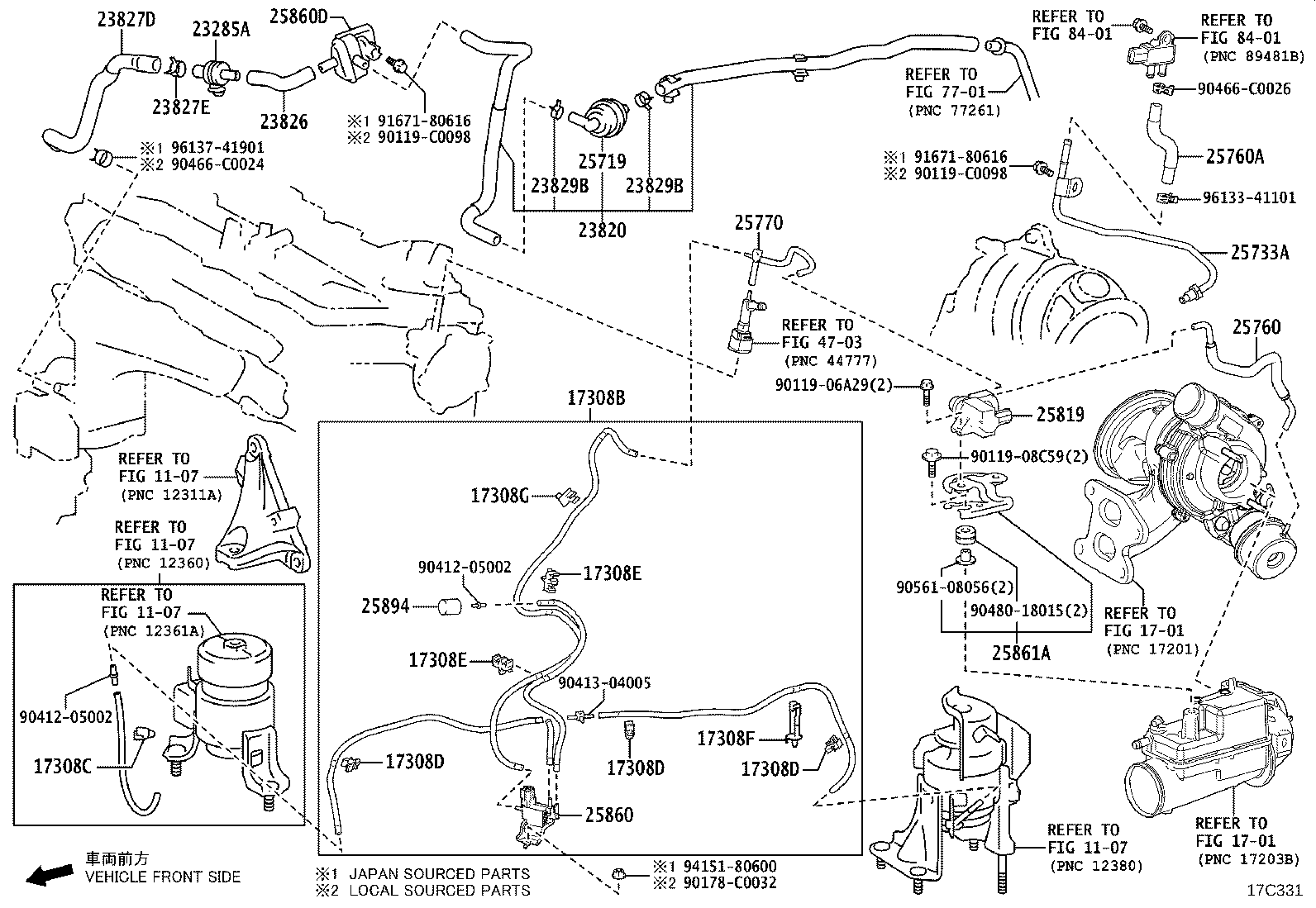 23820-F0400 HOSE ASSY, FUEL VAPOR FEED product image