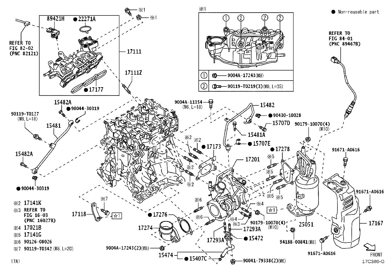 17119-BZ041 STAY, MANIFOLD, NO.2 product image