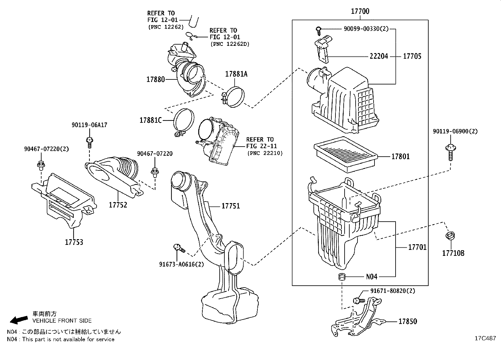 17705-37200 CAP SUB-ASSY, AIR CLEANER product image