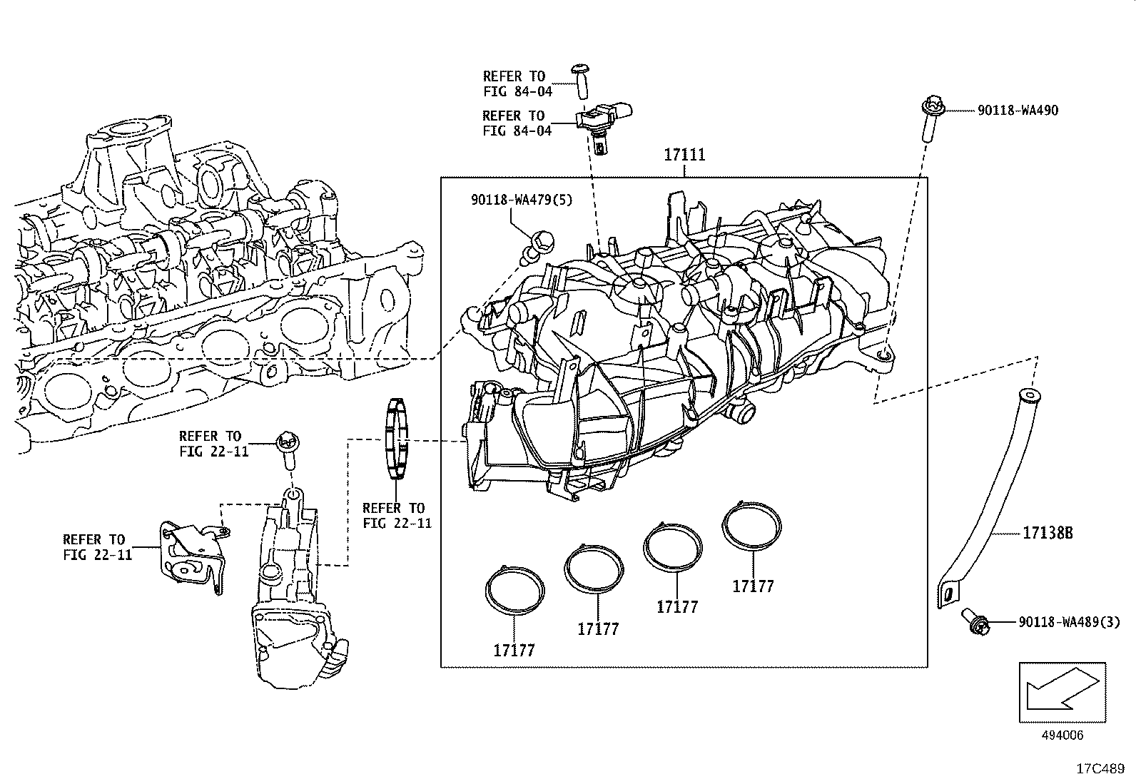 17167-WAA06 INSULATOR, EXHAUST MANIFOLD HEAT, NO.1 product image