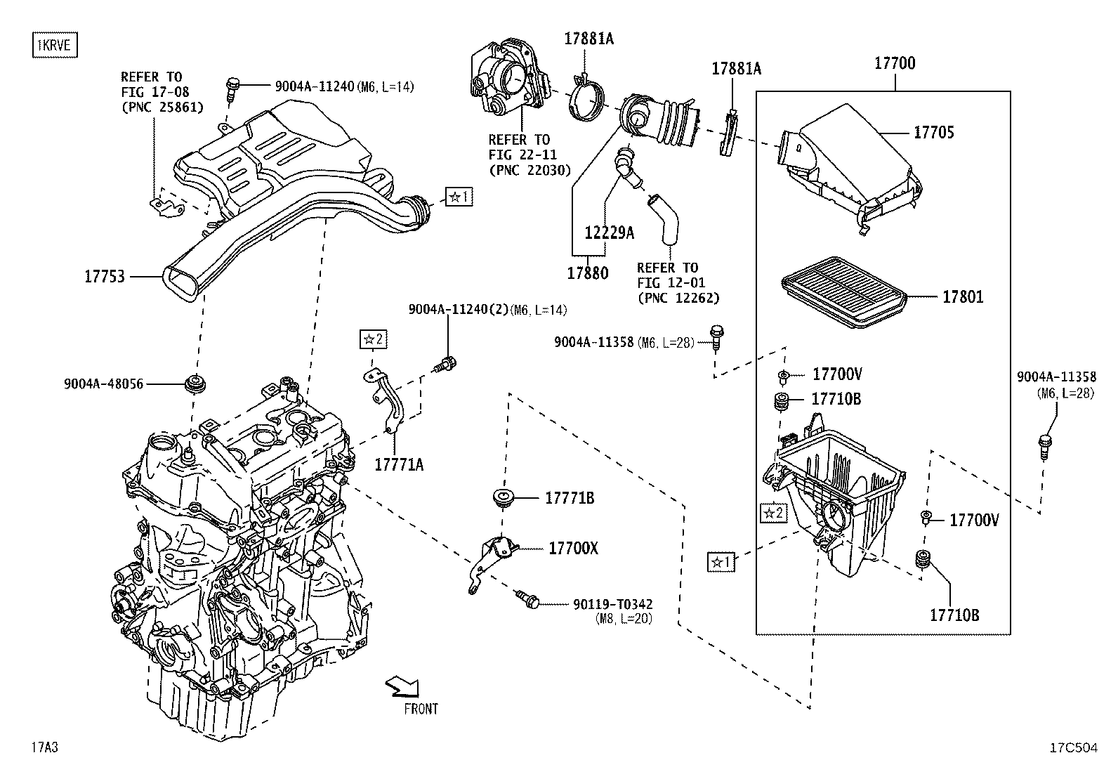 17751-BZ121 INLET, AIR CLEANER, NO.3 product image