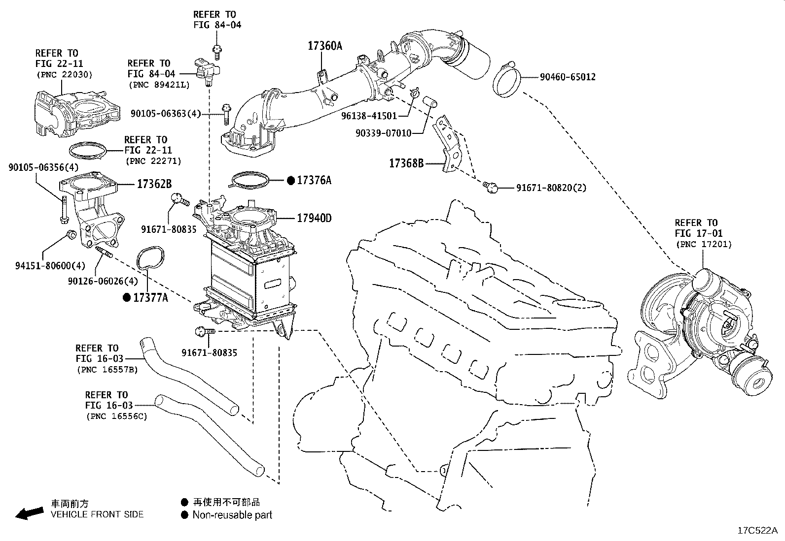 Toyota 17700-F0360 CLEANER ASSY, AIR