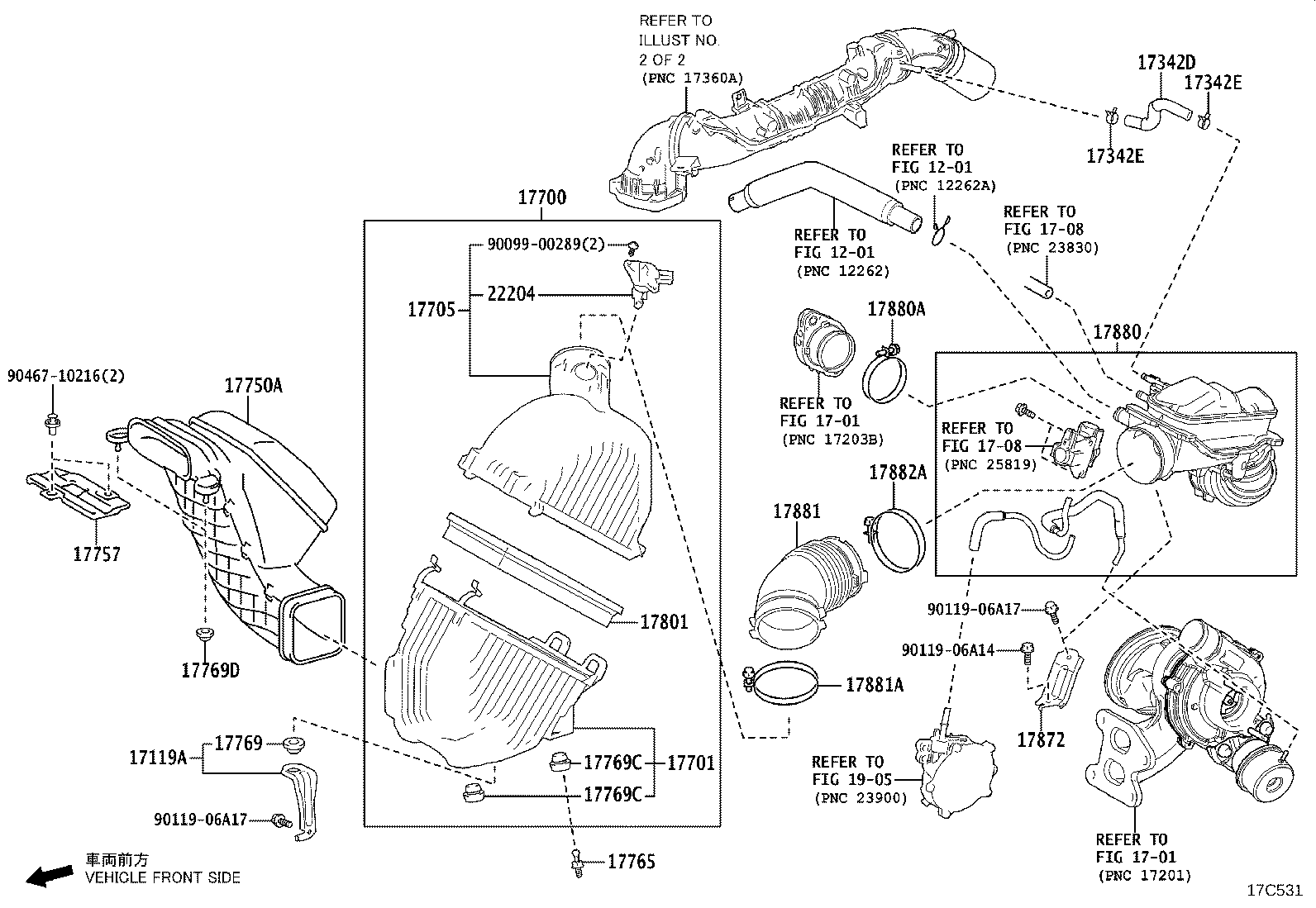 17360-25040 TUBE ASSY, AIR product image