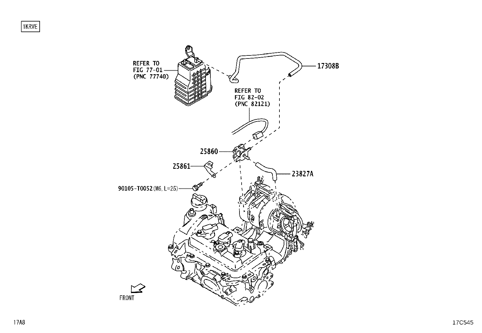 77754-BZ490 HOSE SUB-ASSY, VACUUM product image