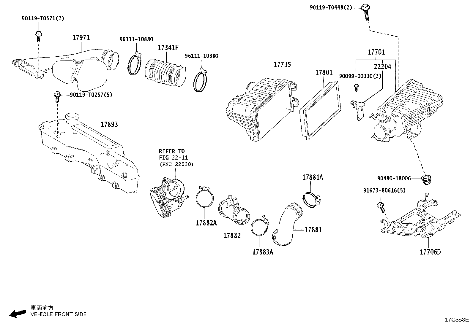 17705-VT010 CAP SUB-ASSY, AIR CLEANER product image