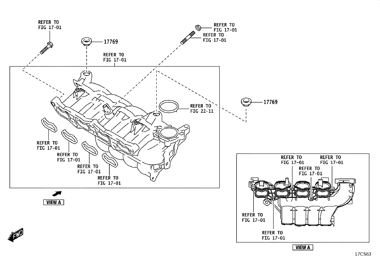 52812-WC009 DUCT, COOL AIR INTAKE, NO.2 product image