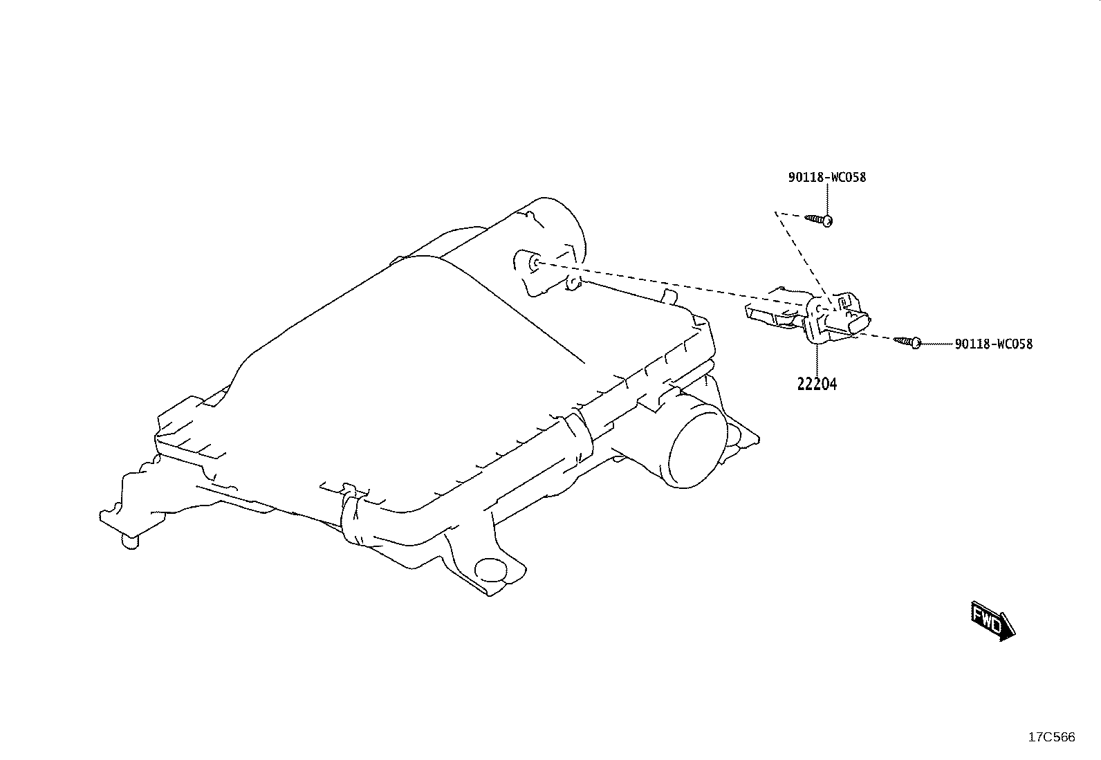 52812-WC009 DUCT, COOL AIR INTAKE, NO.2 product image