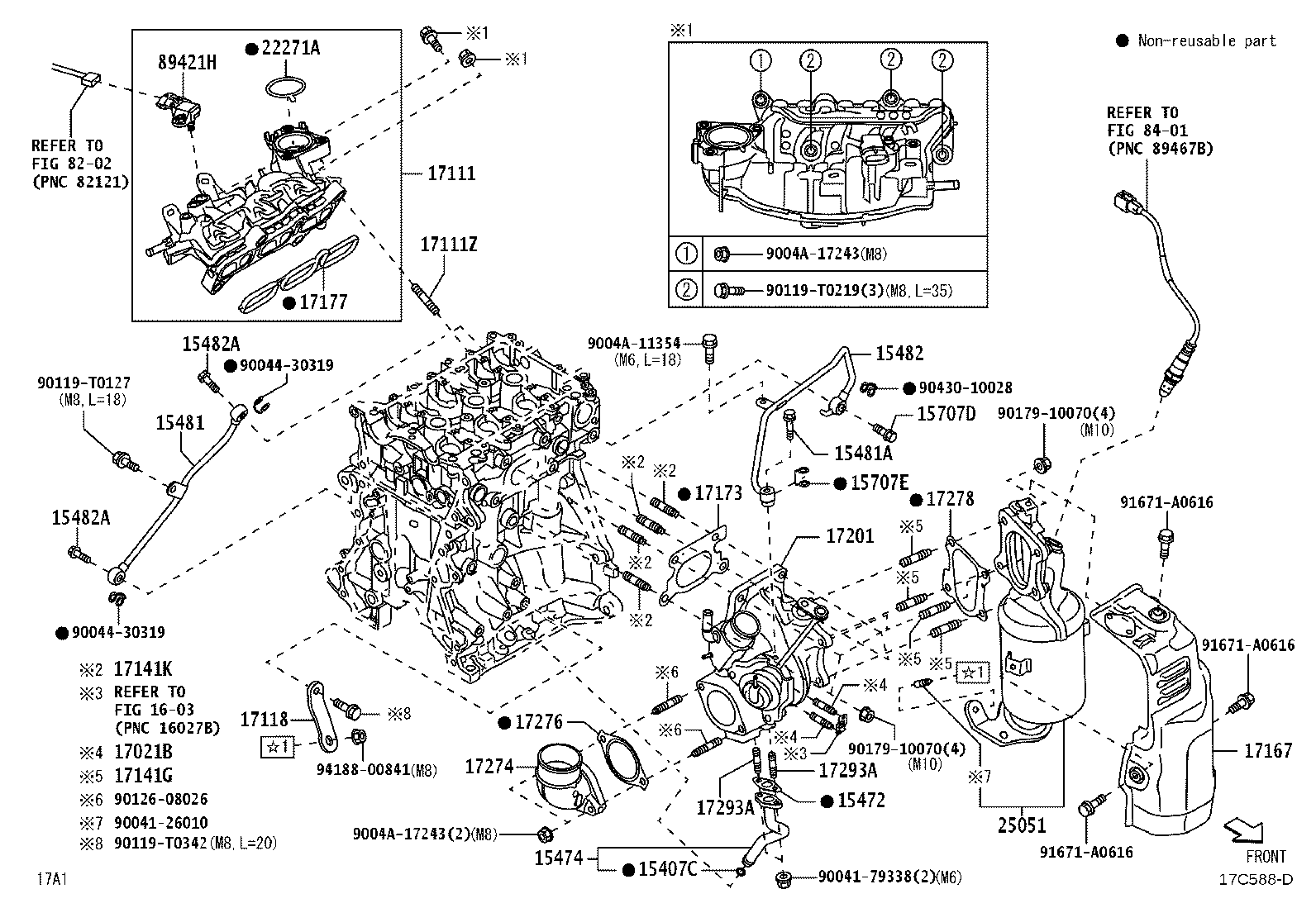 17119-BZ041 STAY, MANIFOLD, NO.2 product image