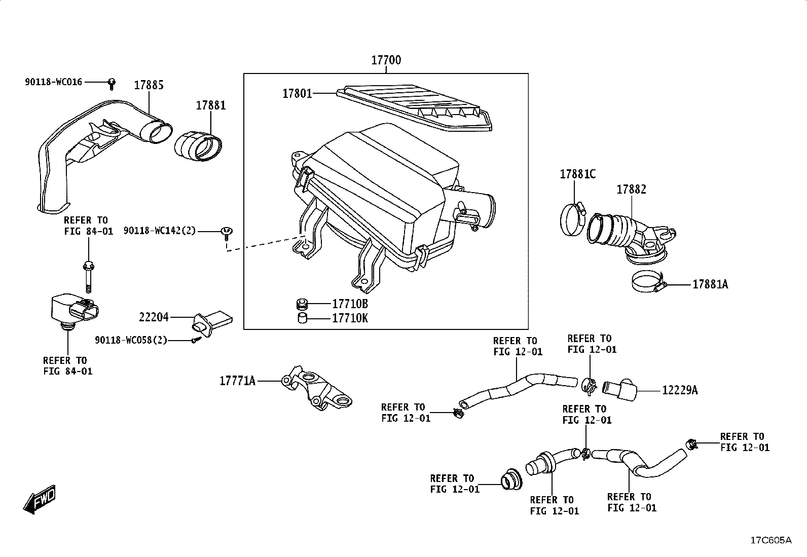 17700-WC008 CLEANER ASSY, AIR product image