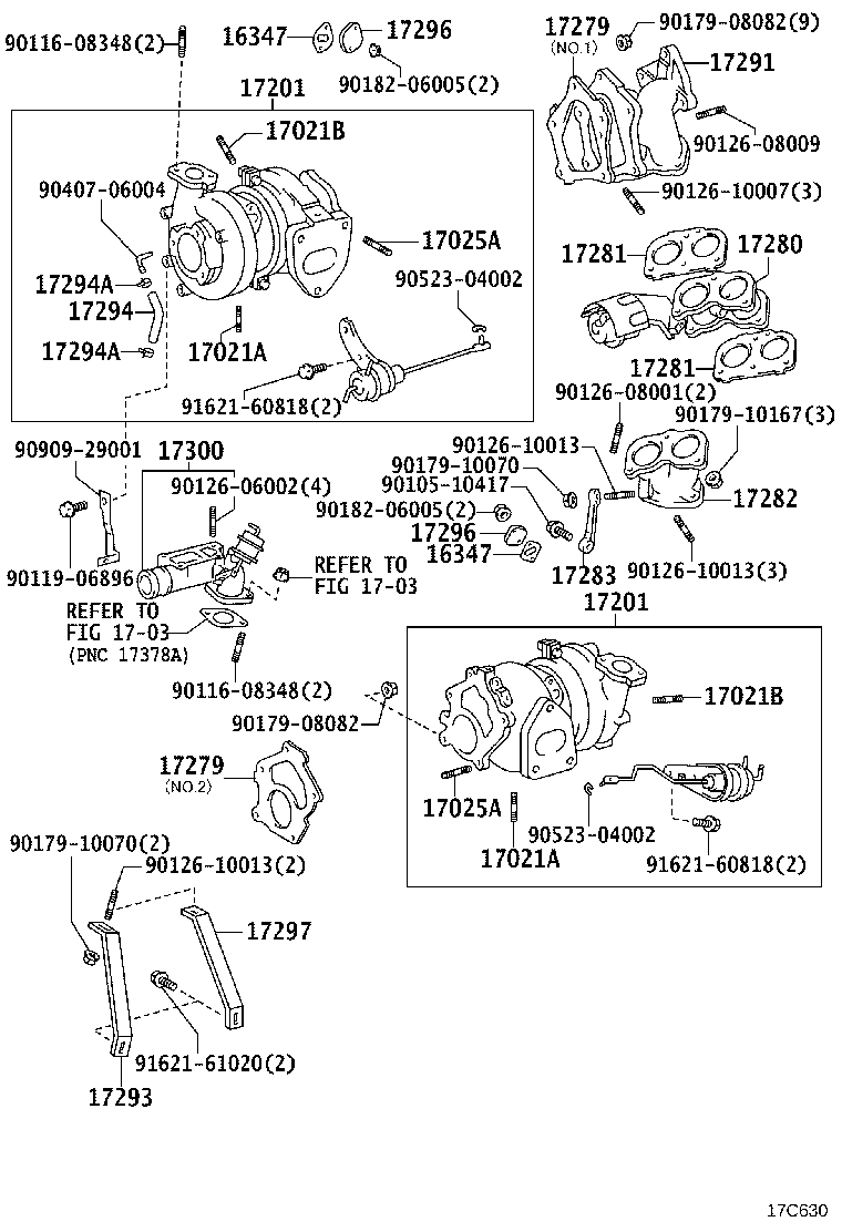 04175-46021 GASKET KIT, TURBOCHARGER product image