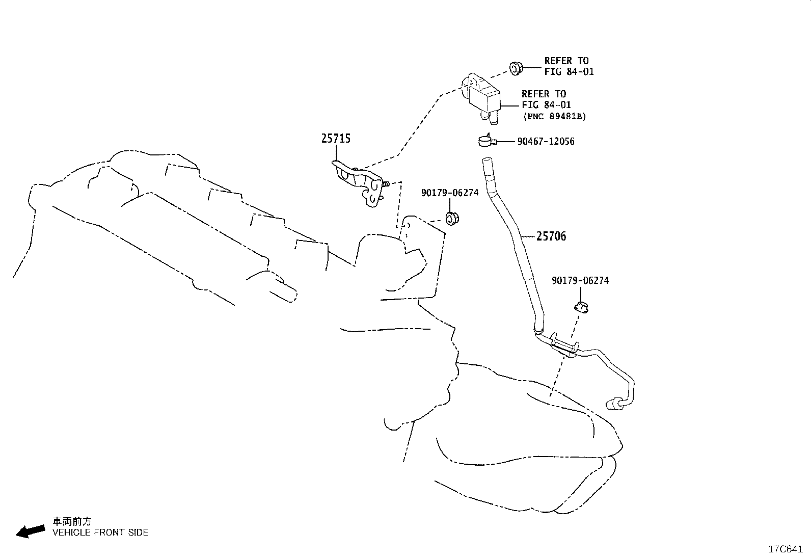 23820-25030 HOSE, FUEL VAPOR FEED, NO.1 product image