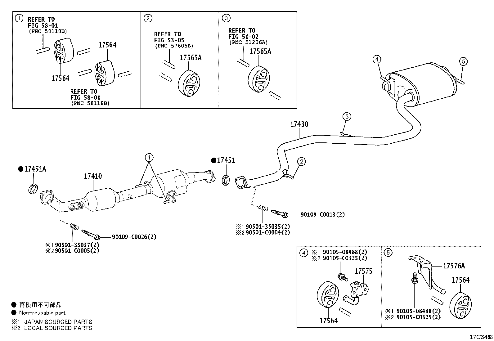 17410-F2660 PIPE ASSY, EXHAUST, FRONT product image