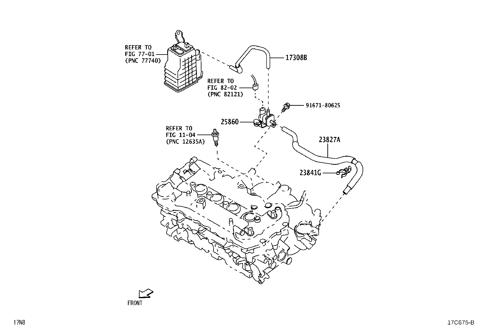 77754-BZ520 HOSE SUB-ASSY, VACUUM product image