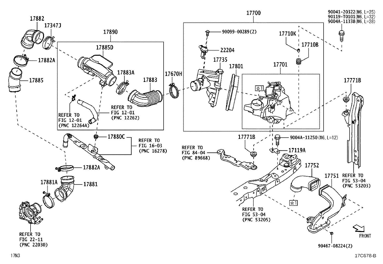 17751-BZ220 INLET, AIR CLEANER, NO.1 product image