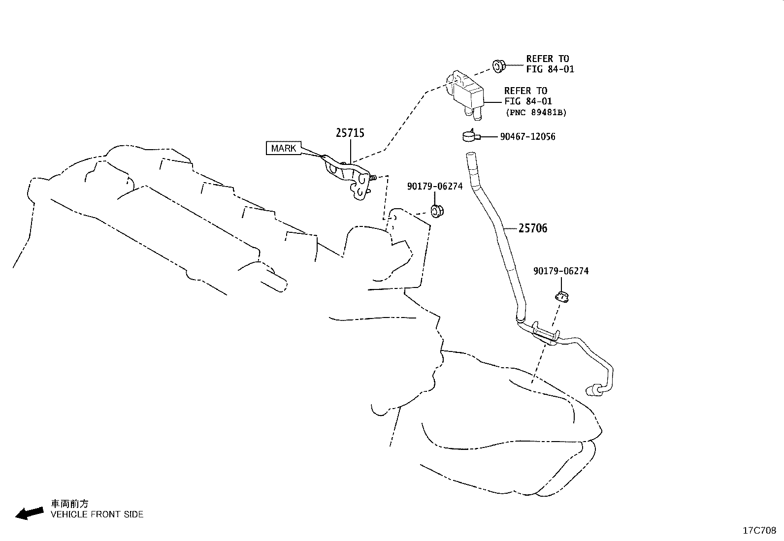 23820-F0350 HOSE ASSY, FUEL VAPOR FEED product image
