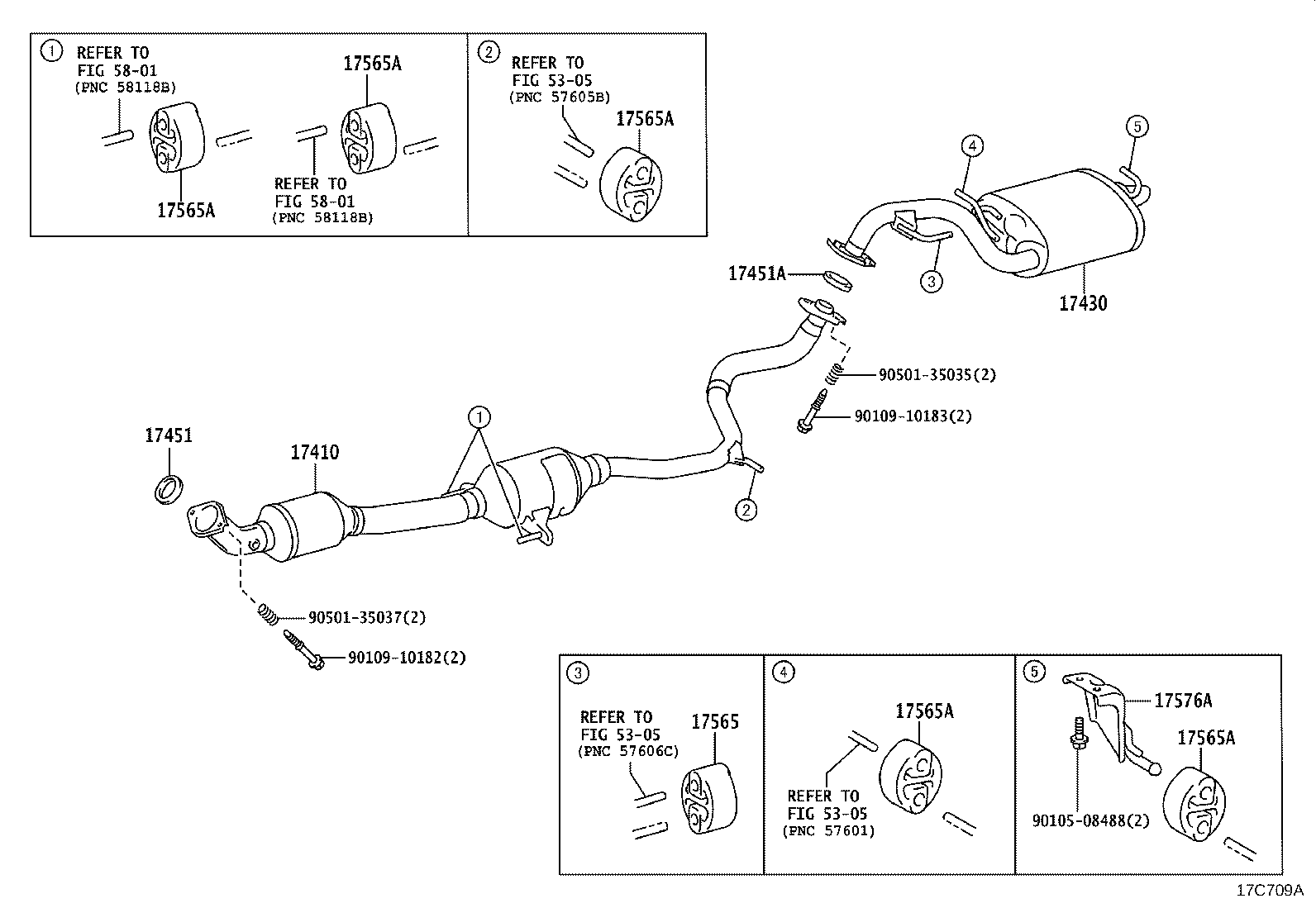 17430-24510 PIPE ASSY, EXHAUST, TAIL product image