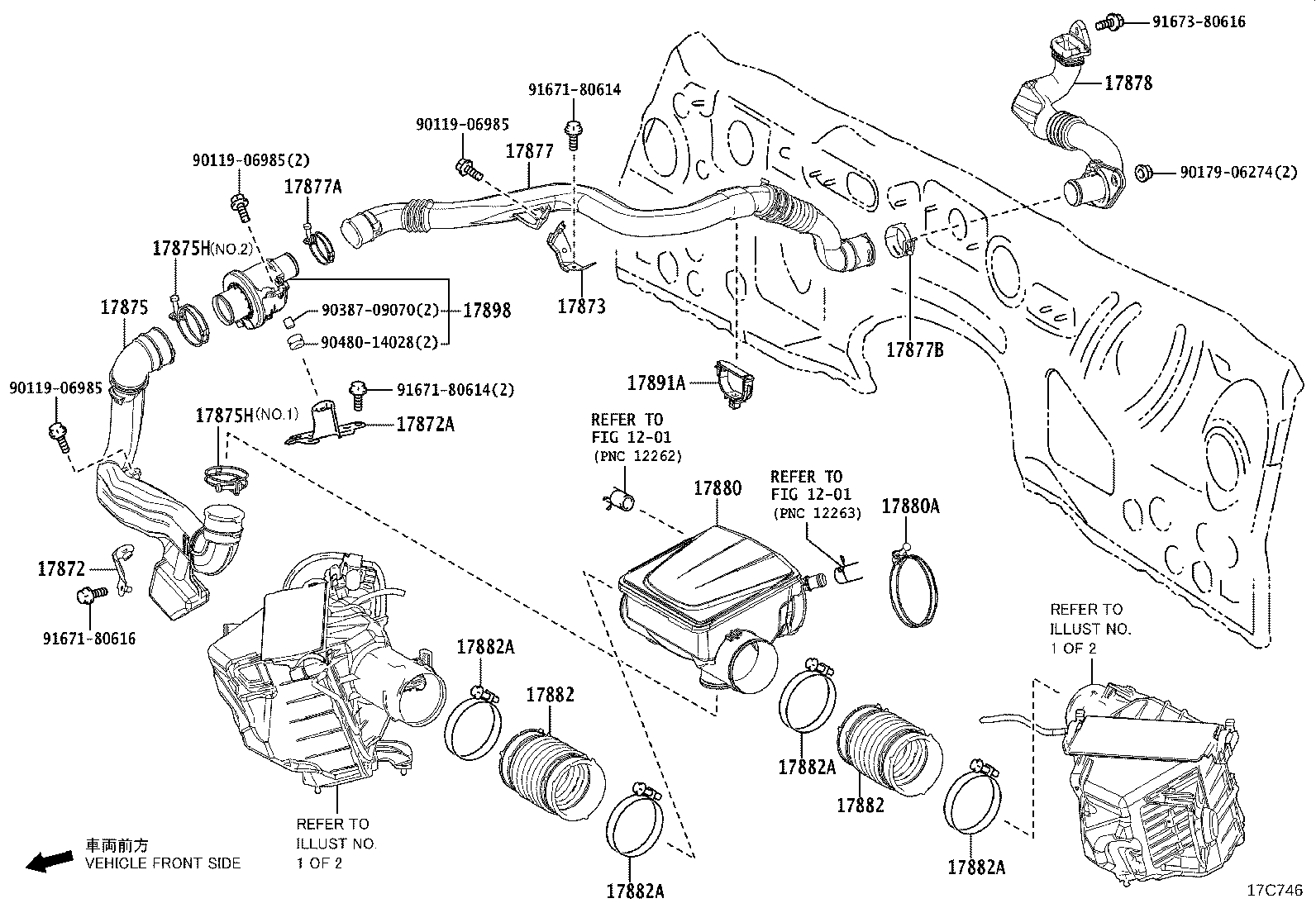 17878-38020 PIPE, INTAKE AIR CONNECTOR, NO.3 product image