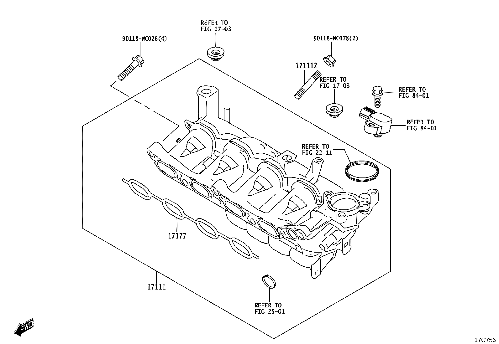 17120-WC011 MANIFOLD, INTAKE product image
