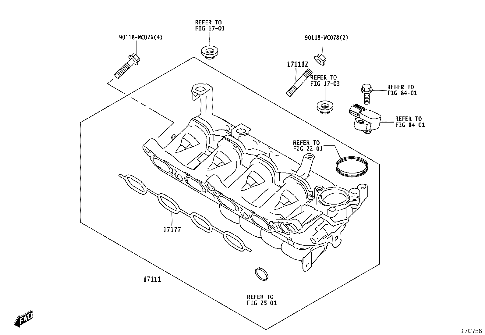 17120-WC011 MANIFOLD, INTAKE product image