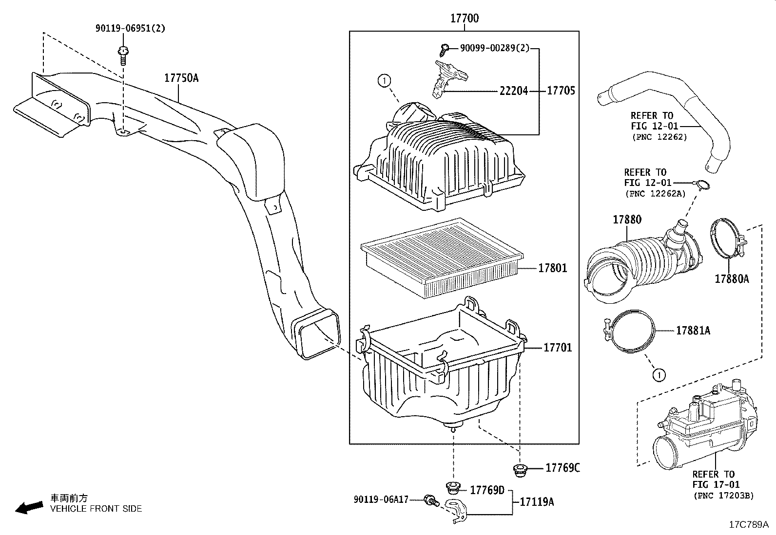 17705-V2010 CAP SUB-ASSY, AIR CLEANER product image