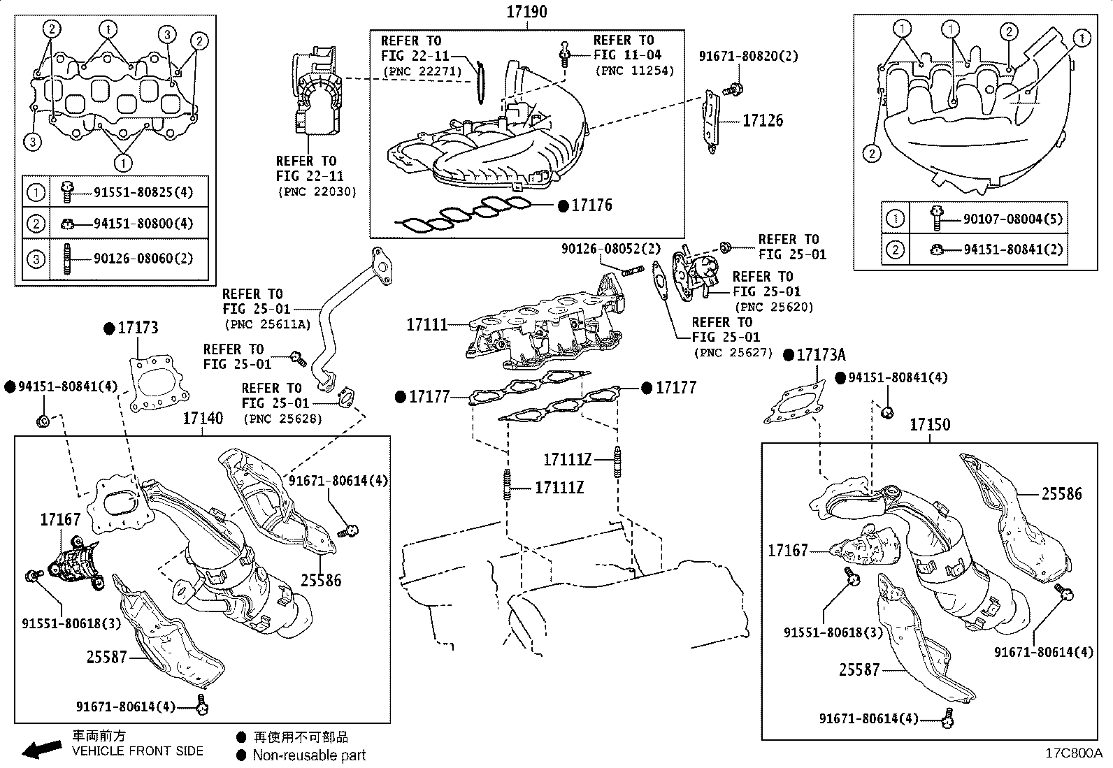 Toyota 17140-31A81 MANIFOLD ASSY, EXHAUST, RH