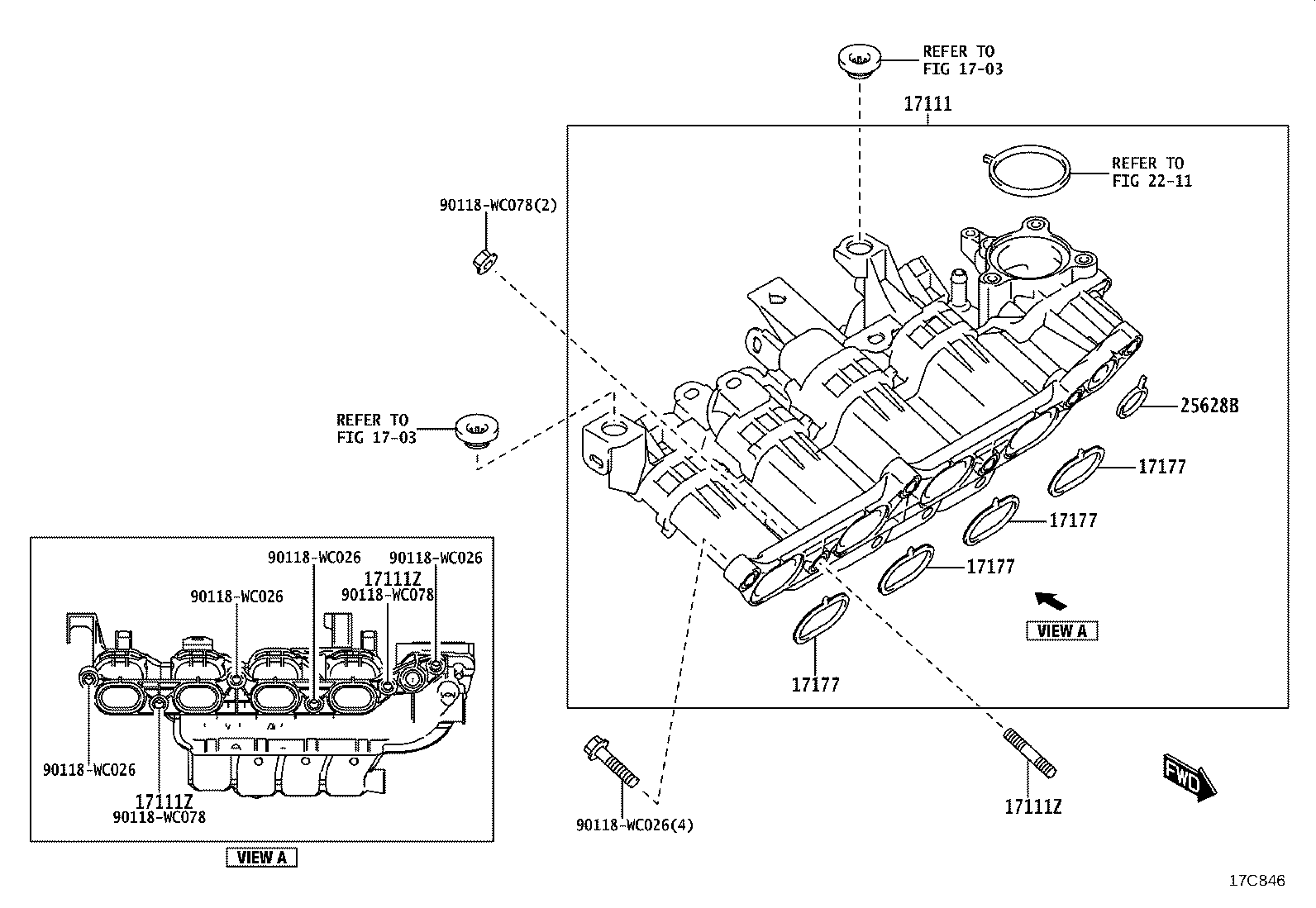 17101-F3050 MANIFOLD, INTAKE product image