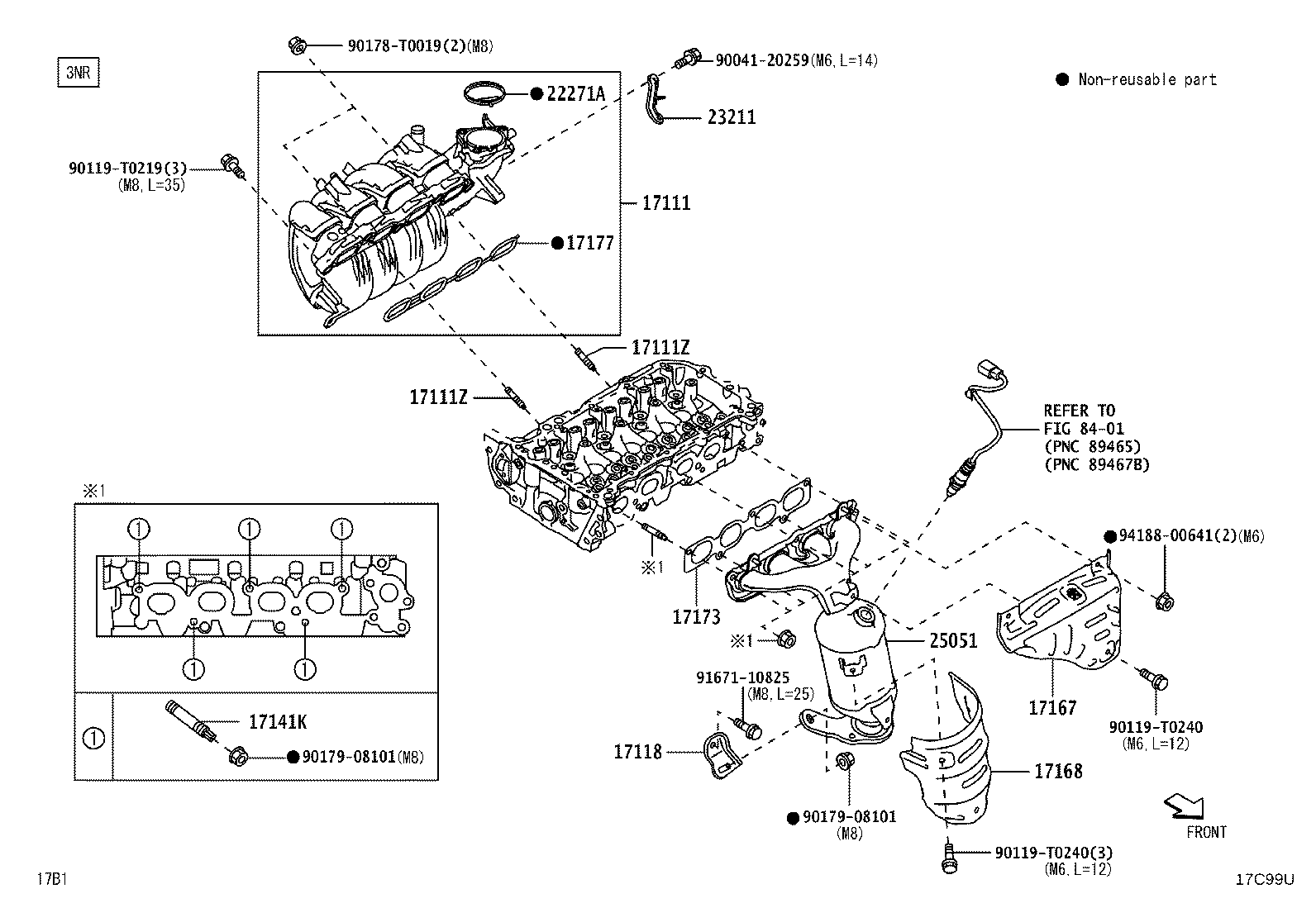 17101-BZ040 MANIFOLD, INTAKE product image