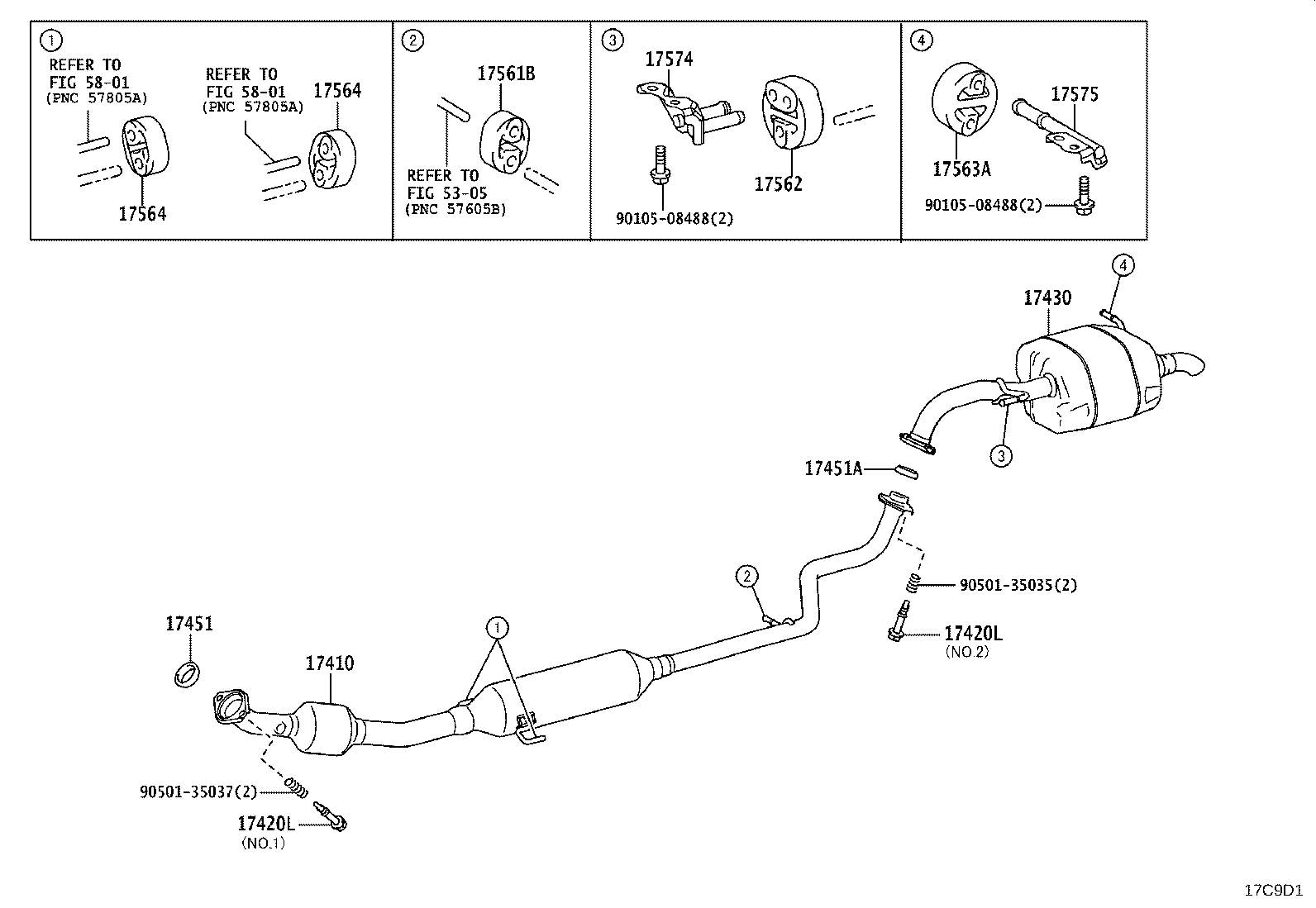 17430-15681 PIPE ASSY, EXHAUST, TAIL product image