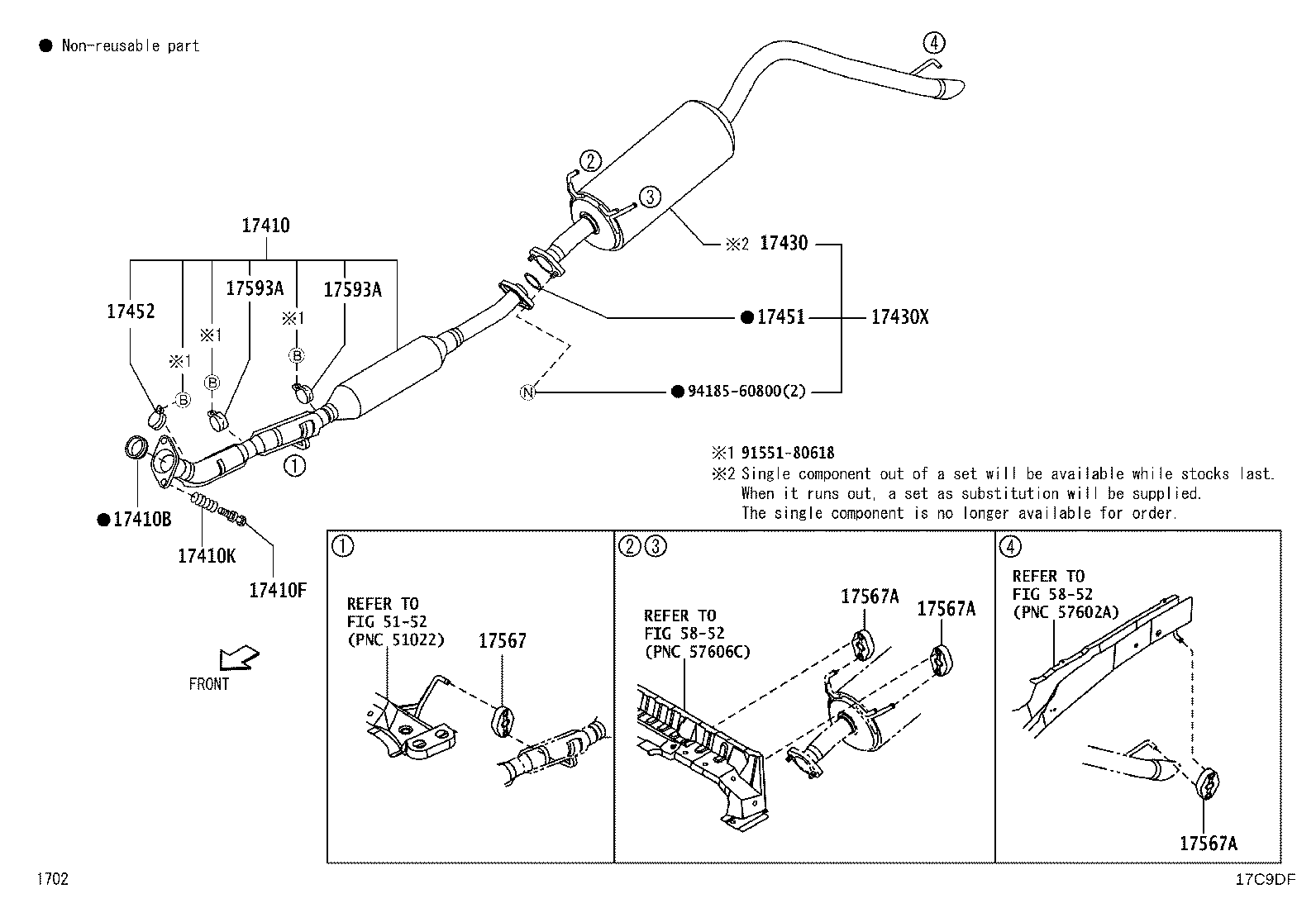 46792-B4010 BOLT OR RING, EXHAUST PIPE FRONT (FOR FRONT) product image