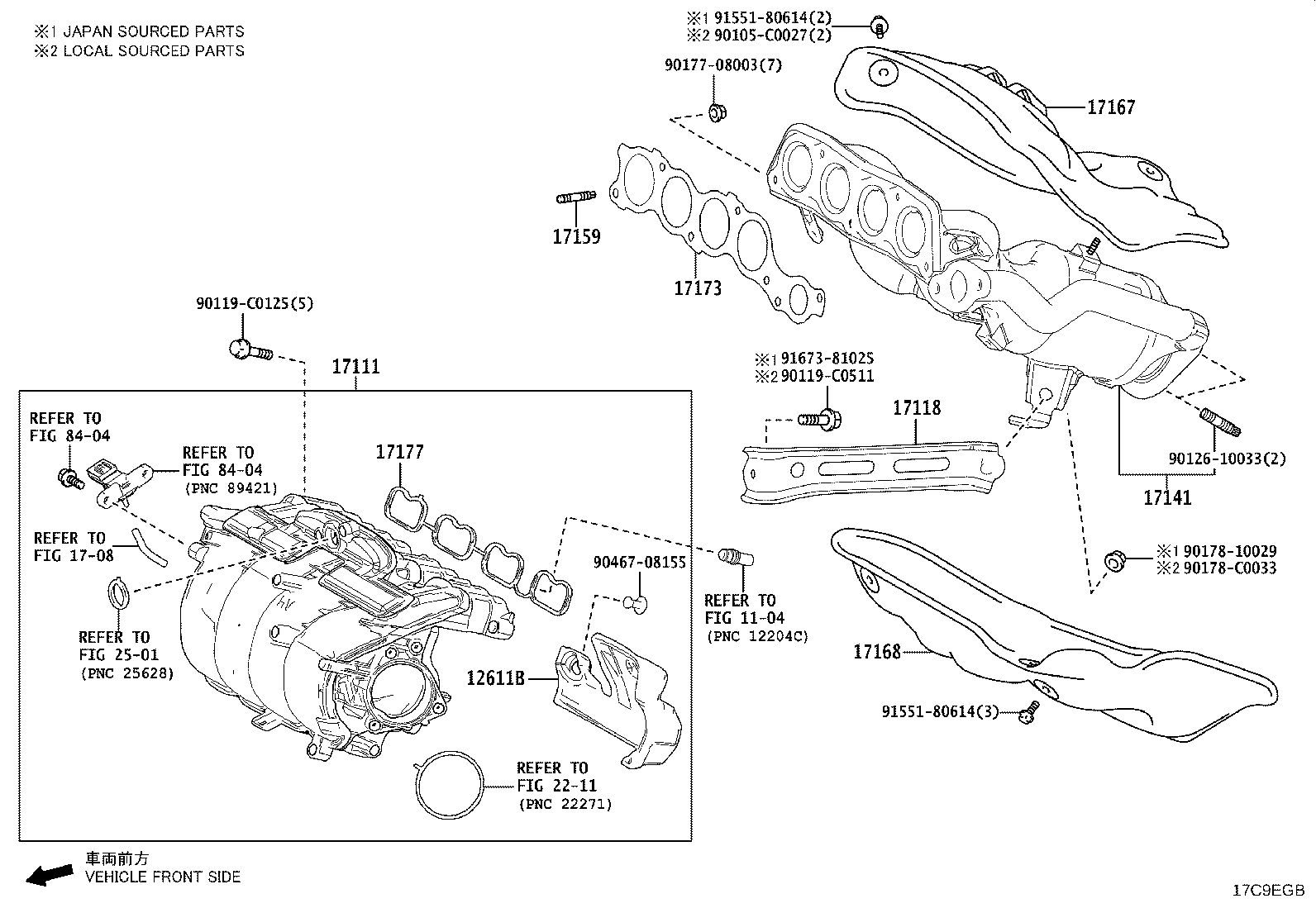 17120-25150 MANIFOLD, INTAKE product image