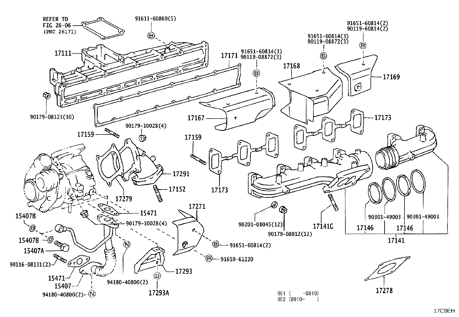 17168-35030 INSULATOR, EXHAUST MANIFOLD HEAT, NO.2 product image