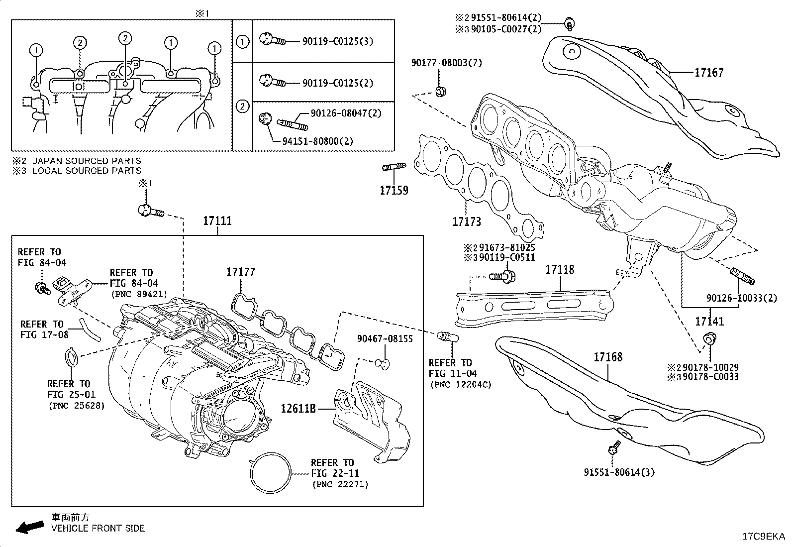 17141-F0430 MANIFOLD, EXHAUST product image