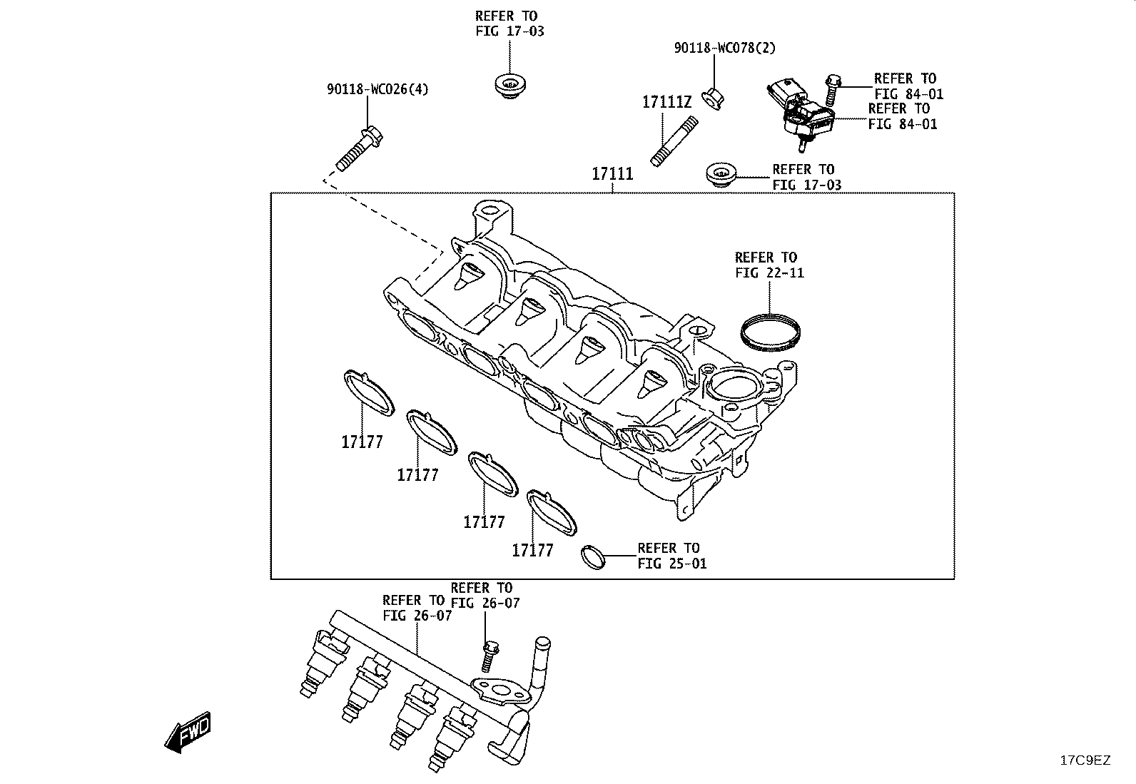 17265-WC001 GASKET, TURBOCHARGER product image