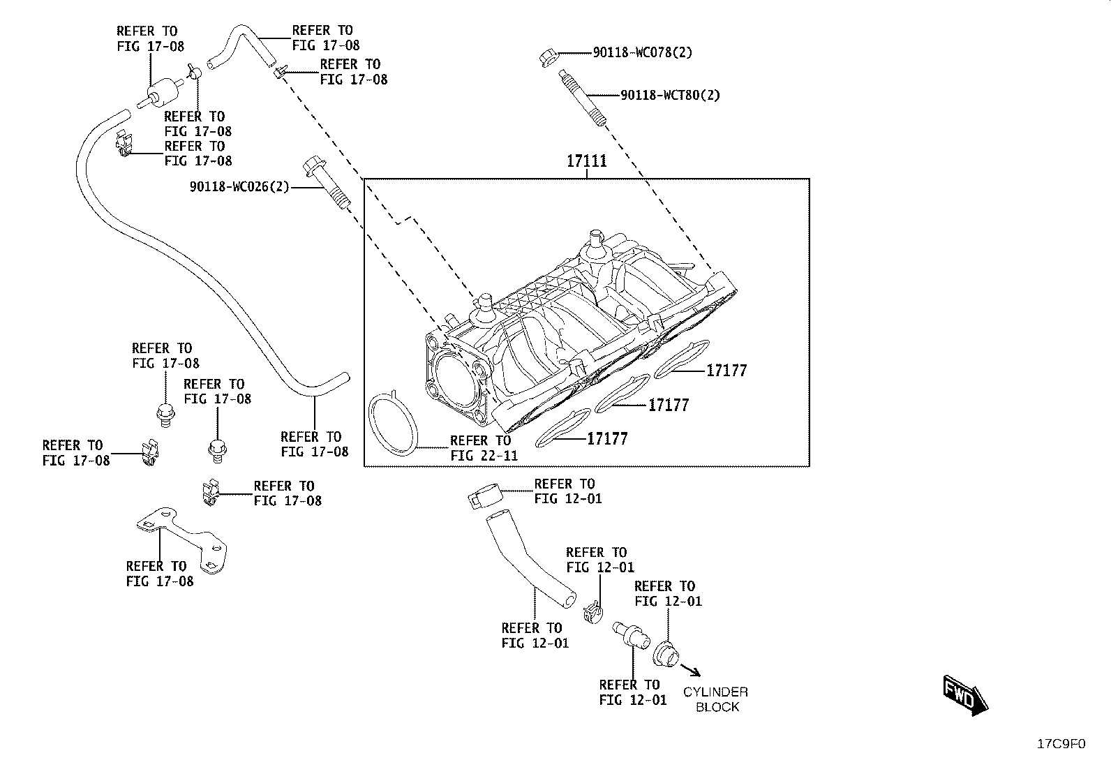 17265-WC001 GASKET, TURBOCHARGER product image