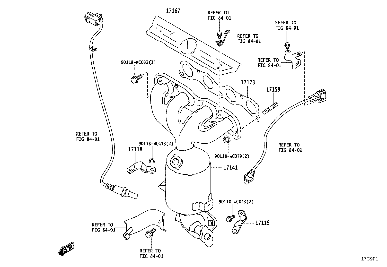 17265-WC001 GASKET, TURBOCHARGER product image