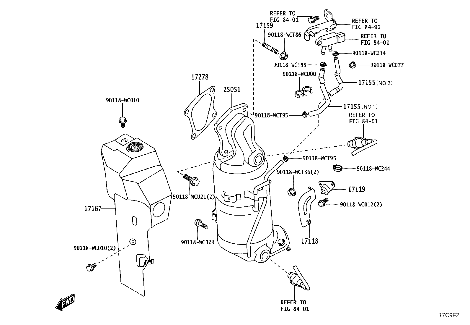 17265-WC001 GASKET, TURBOCHARGER product image