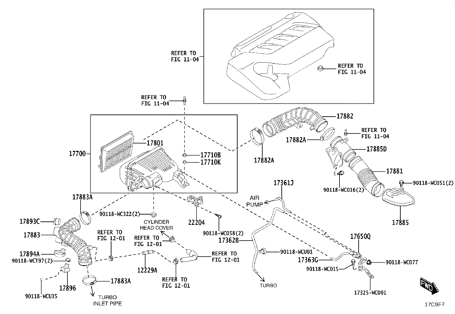 165B1-WC001 HOSE, AIR, NO.1(FOR INTERCOOLER) product image