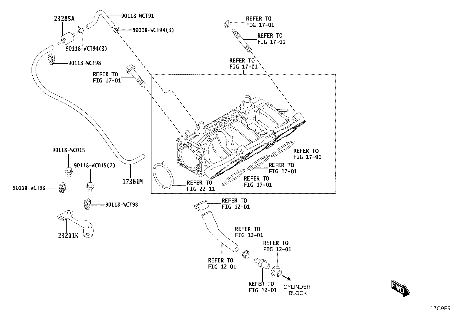 25861-WC002 BRACKET, VACUUM SWITCHING VALVE product image