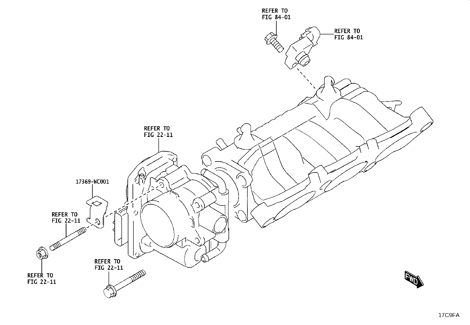 25861-WC002 BRACKET, VACUUM SWITCHING VALVE product image
