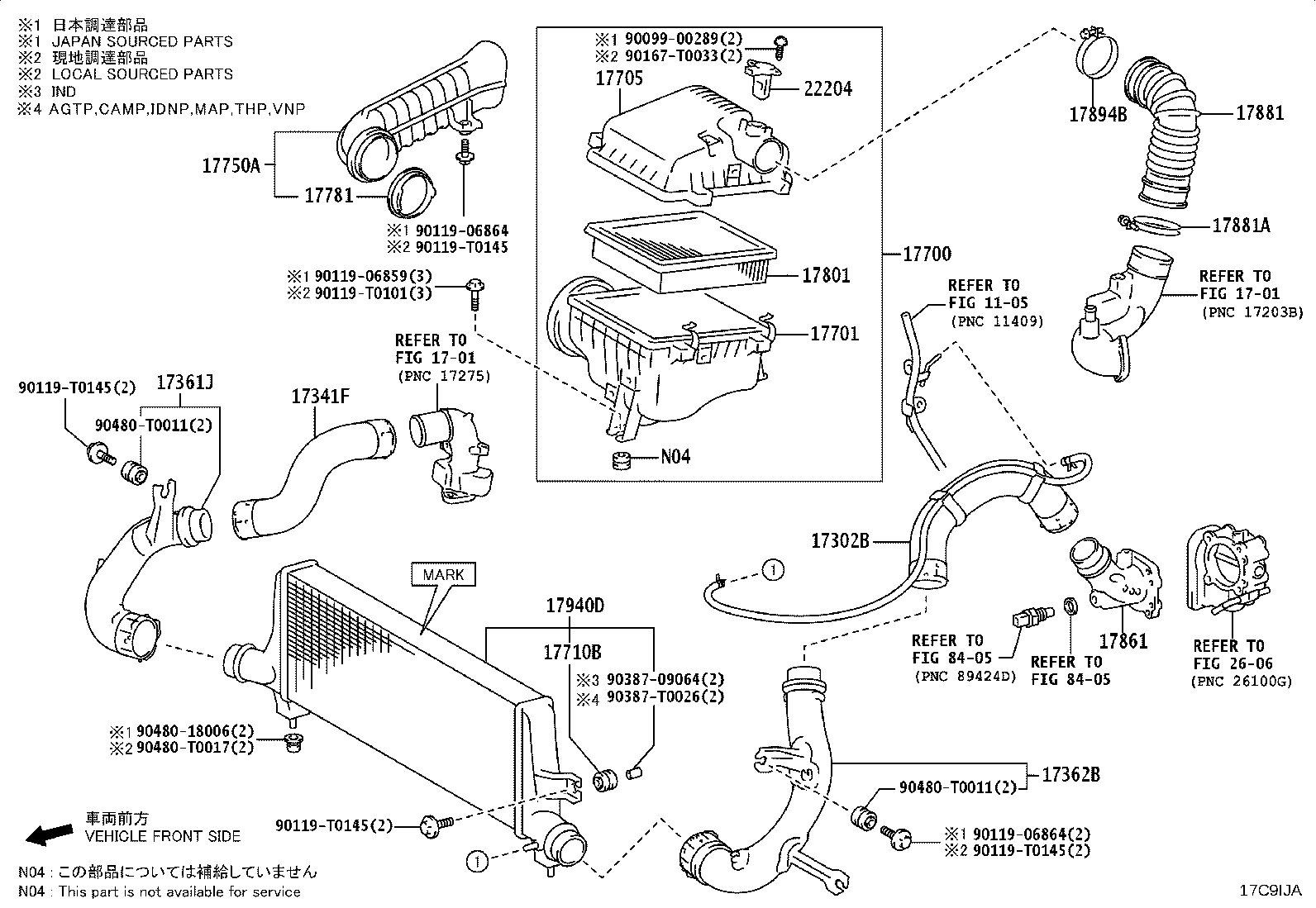 17700-0C251 CLEANER ASSY, AIR product image