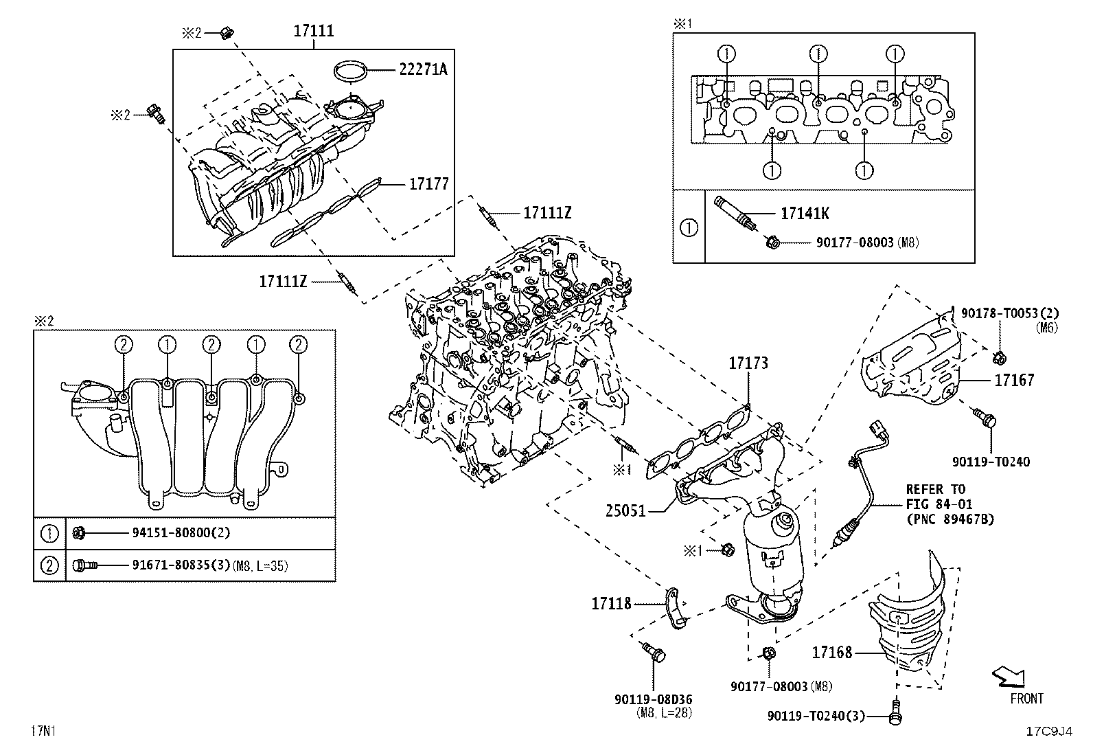 17118-BZ260 STAY, MANIFOLD product image