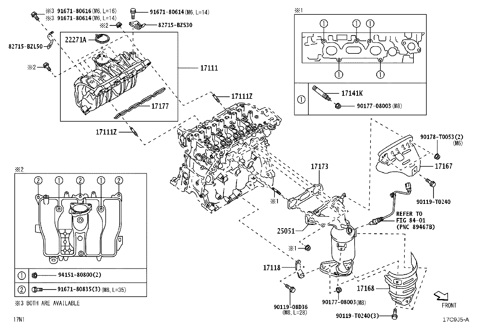 17118-BZ260 STAY, MANIFOLD product image