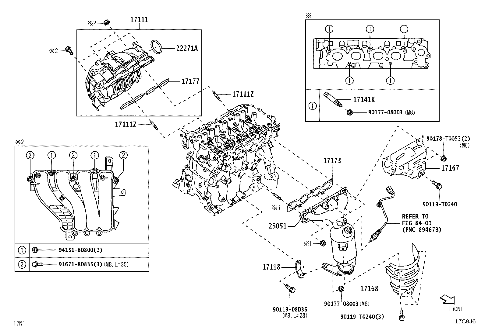 17118-BZ260 STAY, MANIFOLD product image