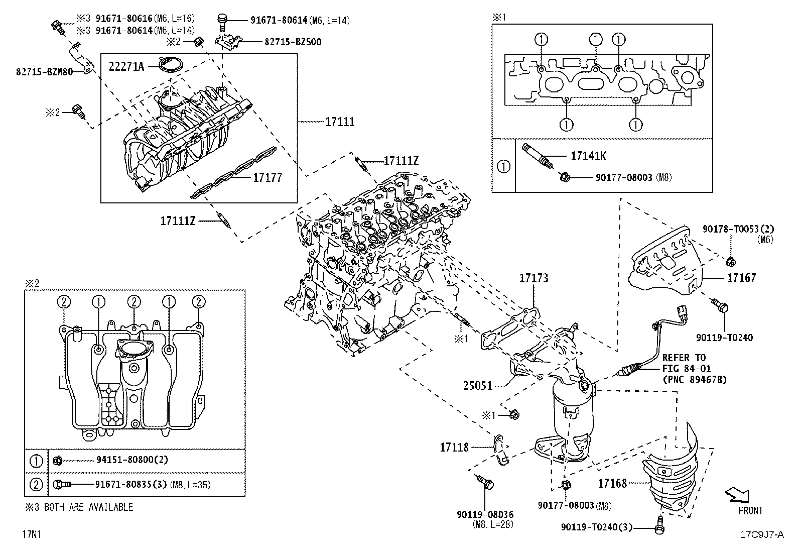 17118-BZ260 STAY, MANIFOLD product image